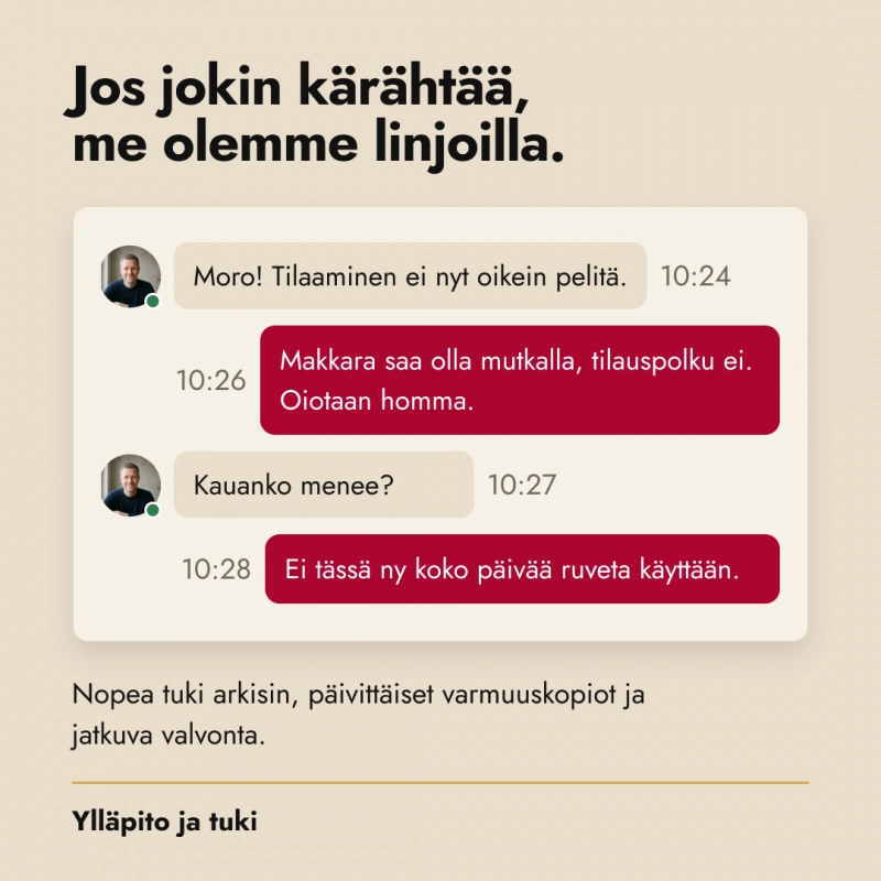 Verkkopalvelut yritykselle – mitä jos mustamakkara olisi asiakkaamme?
