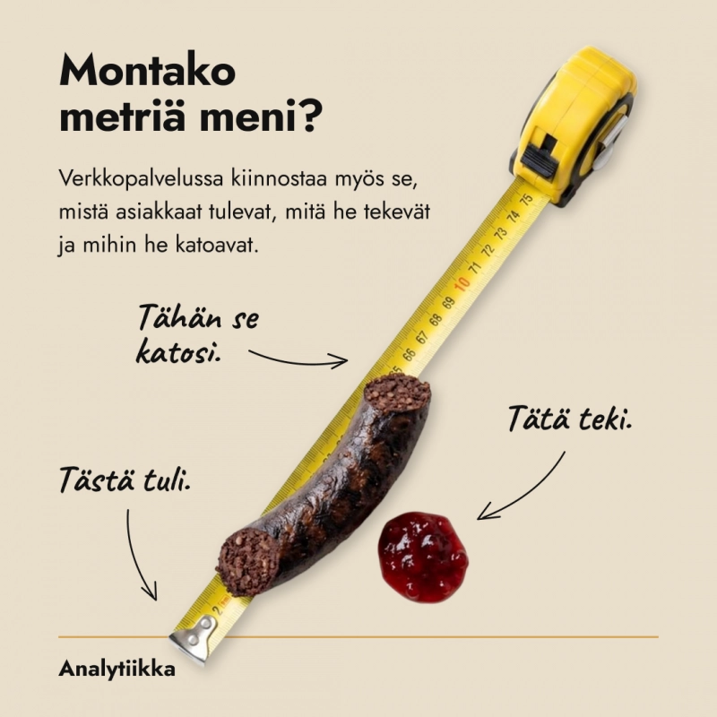 Verkkopalvelut yritykselle – mitä jos mustamakkara olisi asiakkaamme?