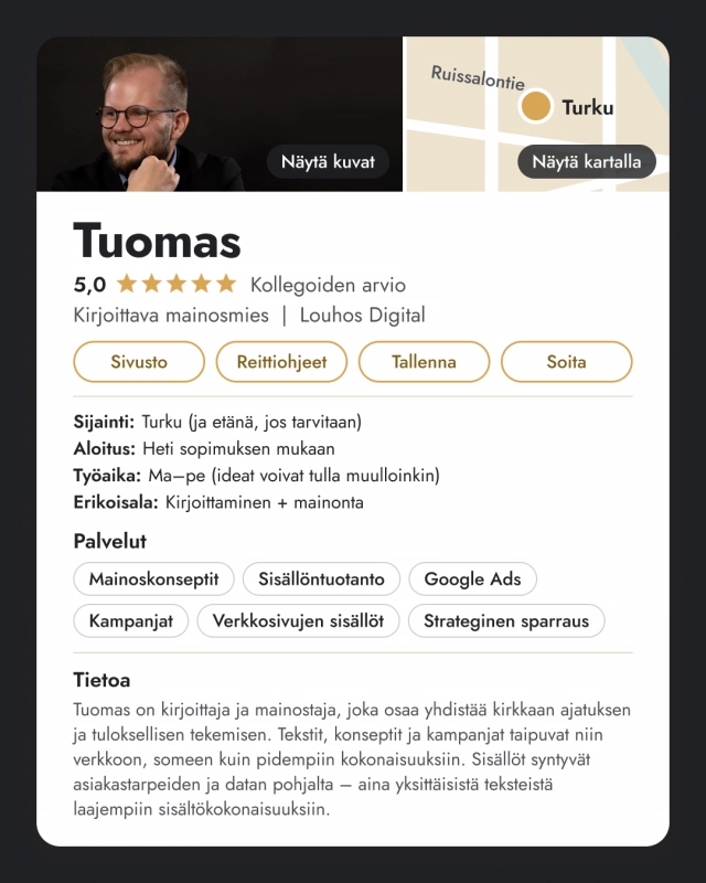 Lisää leveyttä Louhoksen markkinointitiimiin