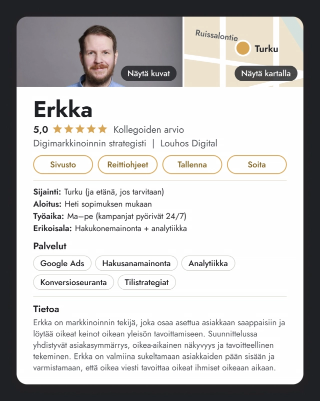 Lisää leveyttä Louhoksen markkinointitiimiin