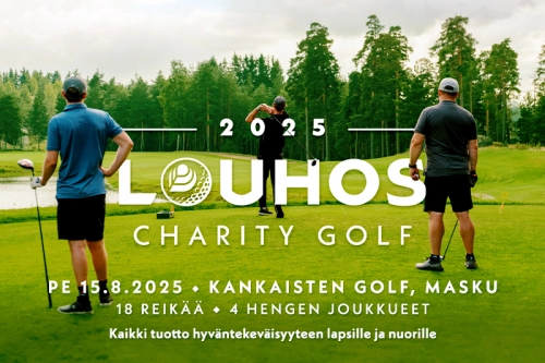 Louhos Charity Golf tulee taas – tervetuloa mukaan