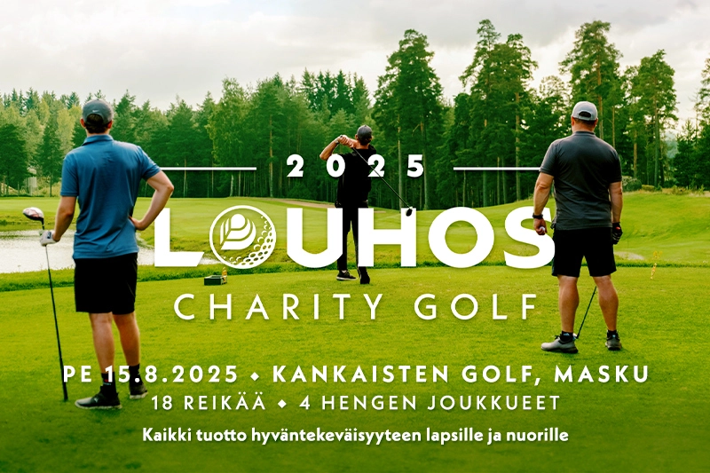 Louhos Charity Golf tulee taas – tervetuloa mukaan
