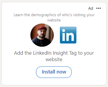 Linkedinin dynaaminen mainos (englanniksi Dynamic Ad)